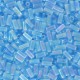 Miyuki Bugle 3mm Beads Transparent aqua ab BGL1-260